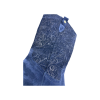 Bota texana em pele crute azul Bota texana em pele crute azul