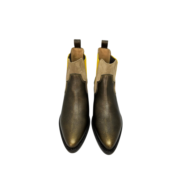 Bota texana em pele old west gold