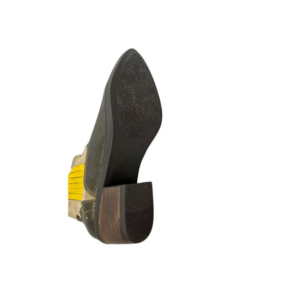 Bota texana em pele old west gold