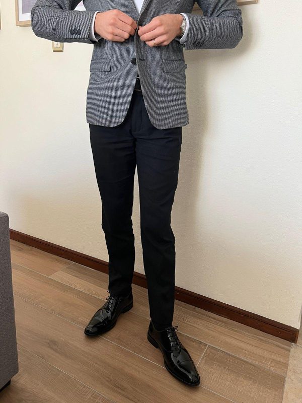 Sapato de homem em pele verniz preto