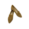 Sapato em pele print espiga camel, com brilho glitter, forro e palmilha de conforto em pele, sola em neolite antiderrapante com salto de 1cm